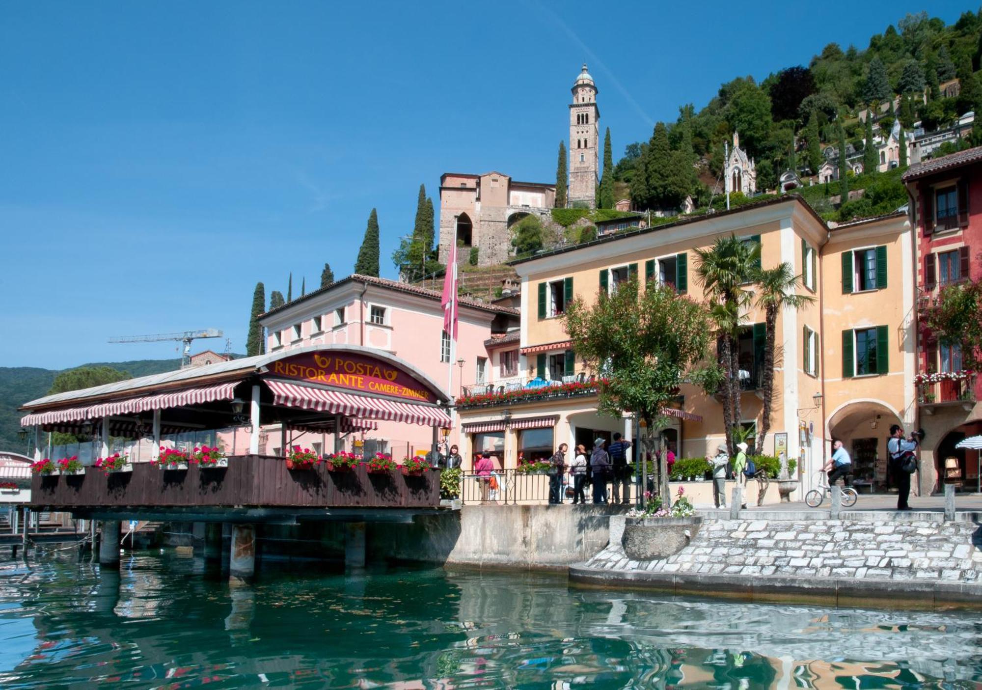 Albergo Ristorante Della Posta Morcote Exterior photo